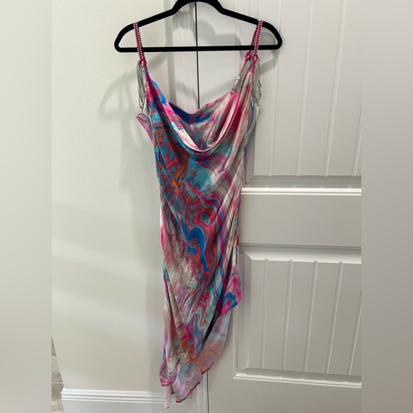 NWT My Beachy Side Cotton Candy High Low dress $395 | MEDIUM - Picture 8 of 13